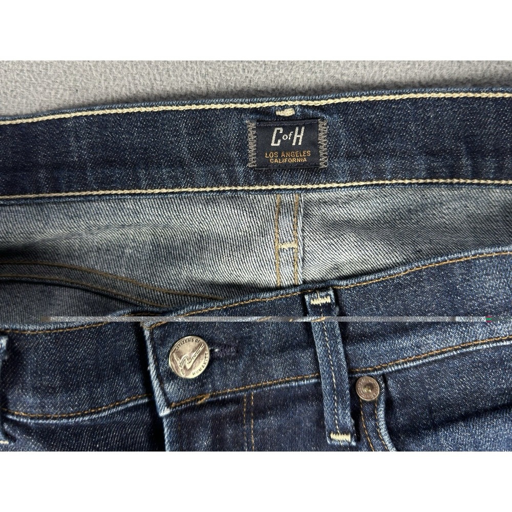 Citizens Of Humanity Jeans Womens 29 Blue Distressed Straight Leg Americana - Picture 8 of 10